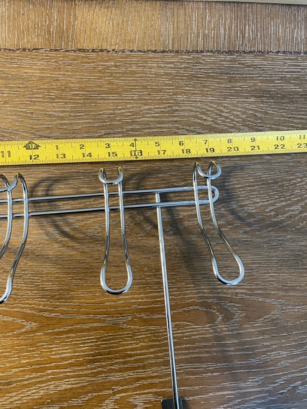 Over-the-Door Multi-Hook Hanger in Silver - Picture 5 of 6
